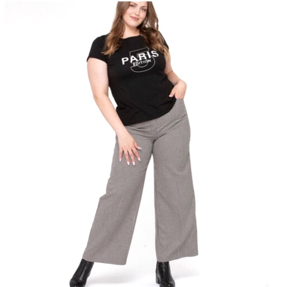 🆕Sz 6,10 & 12 Houndstooth Wide Leg Pant - Picture 8 of 10